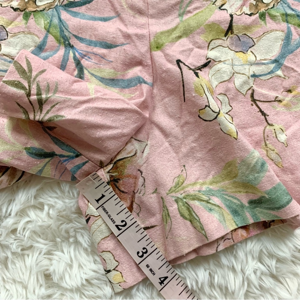 NWT La Jaquette French Pastel Pink Floral Summer Shorts FR 42 - Picture 12 of 16